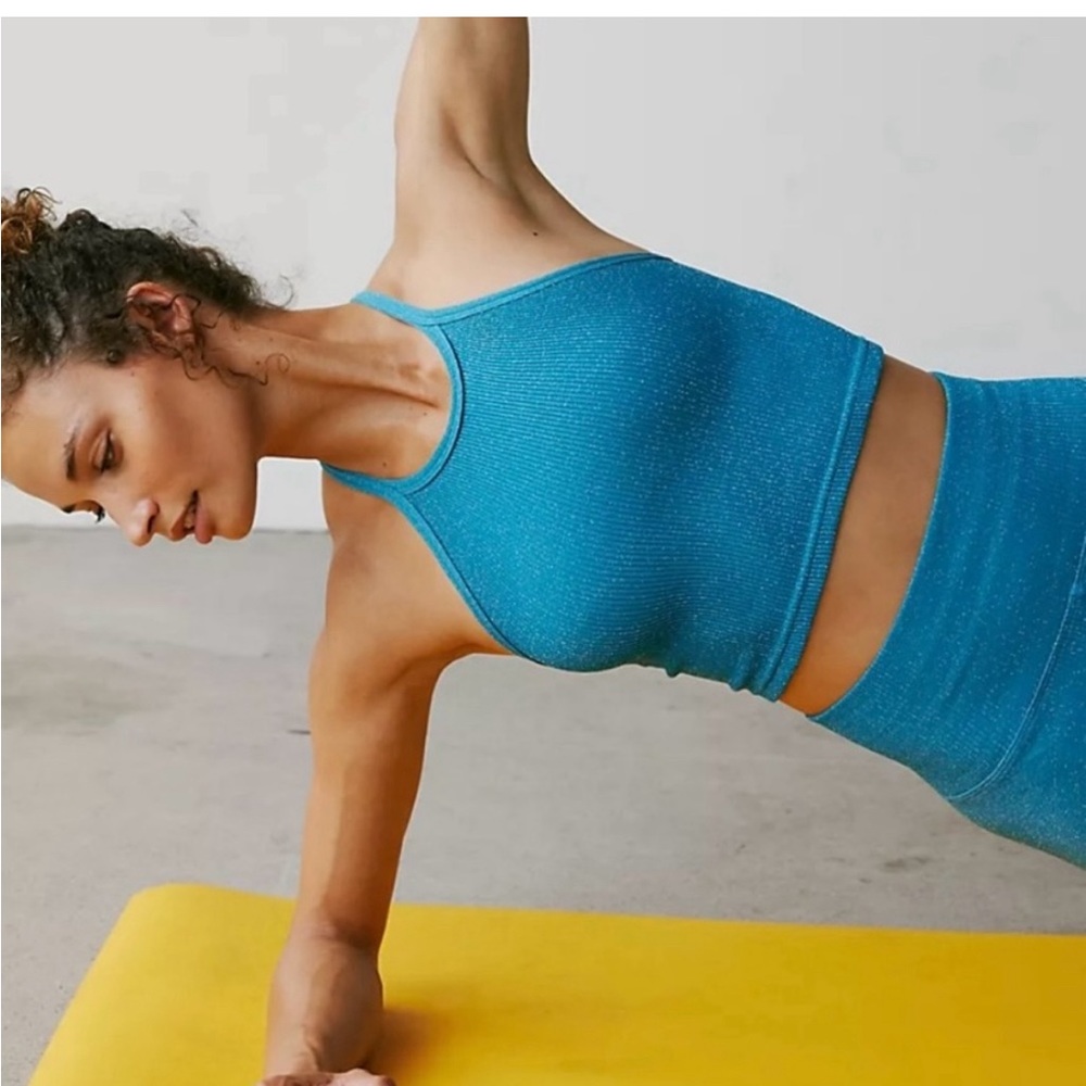 FP Movement Happiness Runs Lurex Crop Top